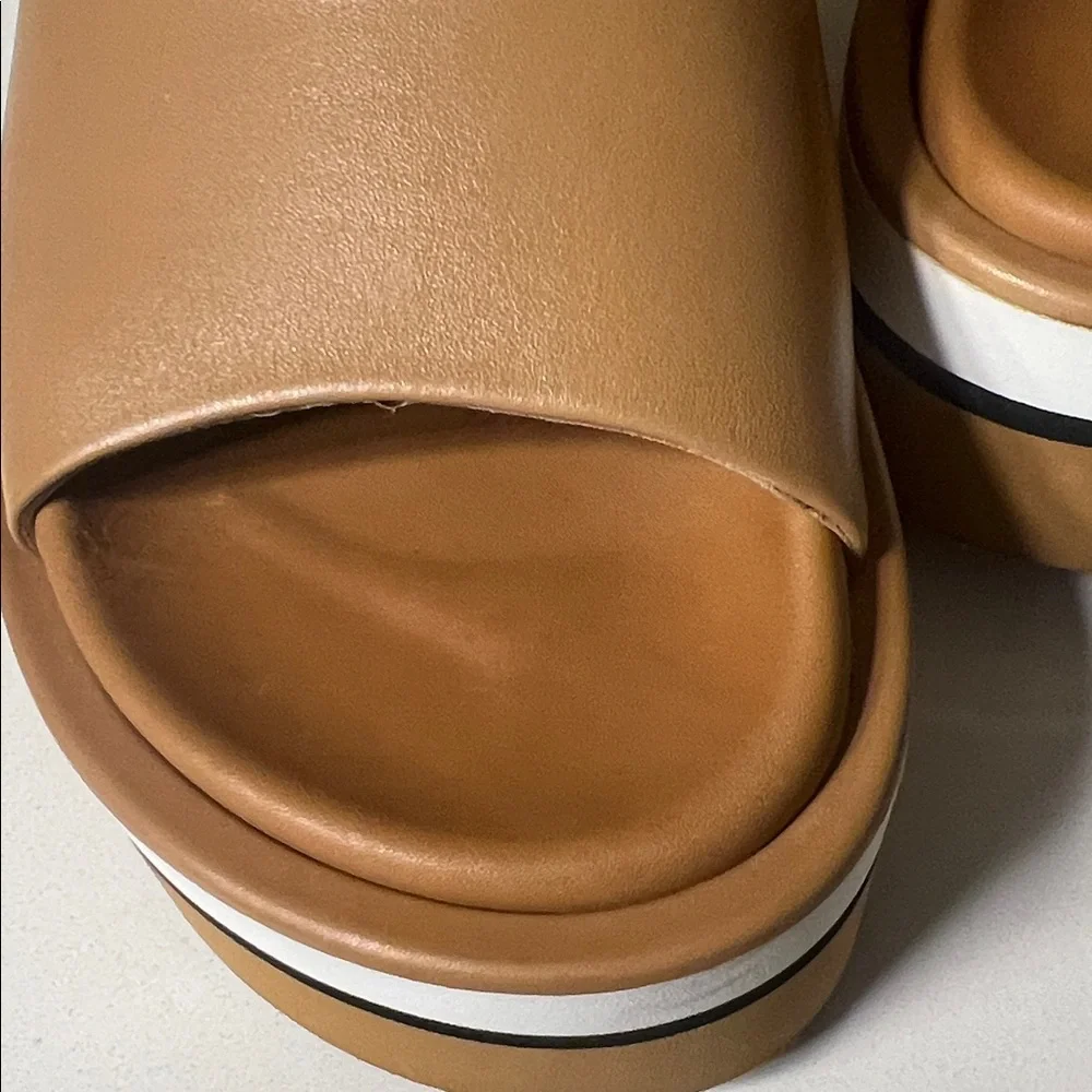 Paloma Barcelo Camel Platform Slides - Picture 8 of 9